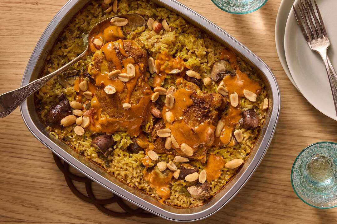Curry Peanut Chicken Thighs
