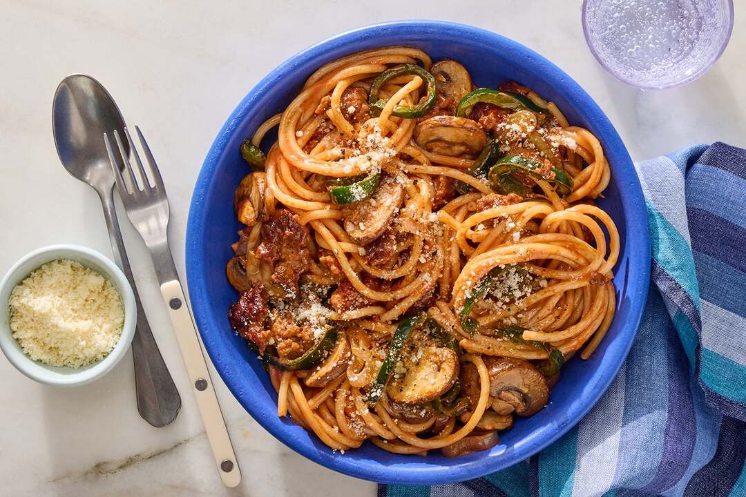 Spicy Sausage Bucatini