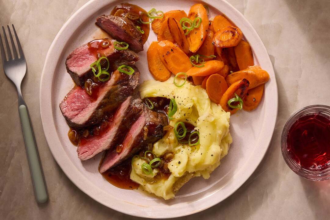 Seared Steaks & Mashed Potatoes