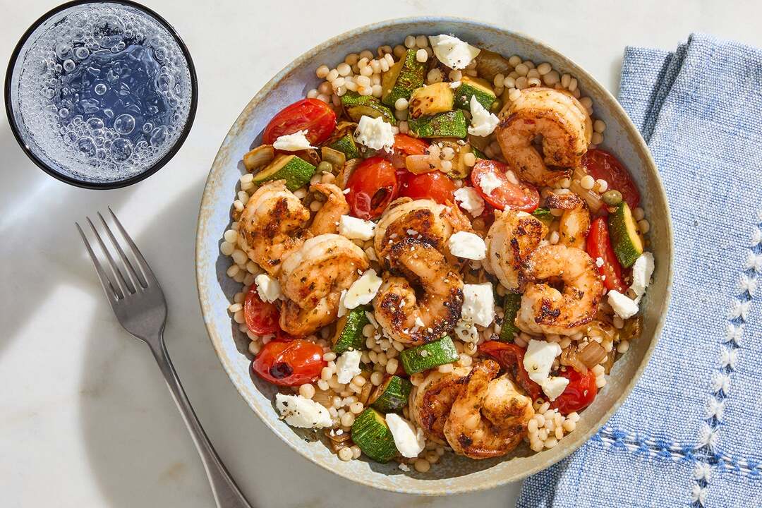 Shrimp & Veggie Couscous Bowls
