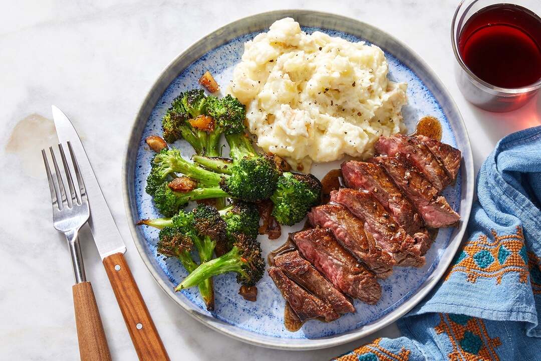 Flank Steaks & Creamy Mashed Potatoes