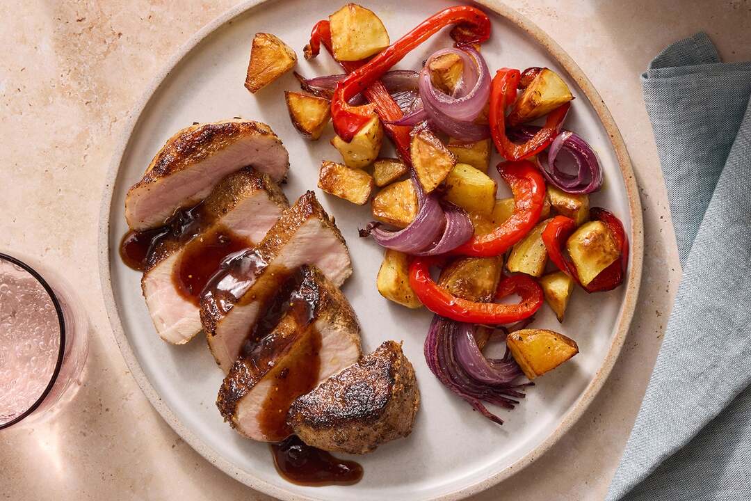 Pork Chops & Sherry-Fig Sauce