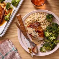 Roasted Pork Chops & Ponzu Broccoli