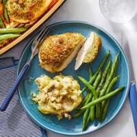 Baked Cheesy Pesto Chicken