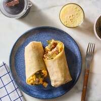 Pork Sausage Breakfast Burrito