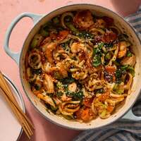 One-Pot Shrimp & Udon Noodles