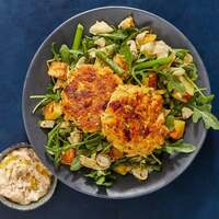 Crab Cakes & Spicy Caper Mayo
