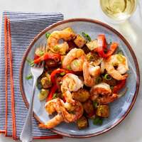 Garlic Shrimp & Spanish-Style Potatoes