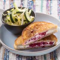 Grilled Goat Cheese & Plum Jam Sandwiches