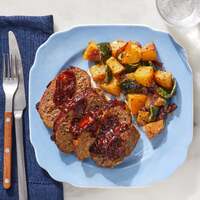 Sour Cherry & Chipotle-Glazed Meatloaf