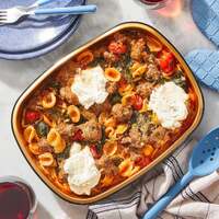 Oven-Baked Creamy Tomato & Sausage Pasta