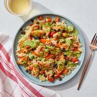Creamy Pesto Chicken & Orzo