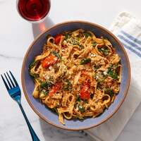 Tomato Basil Fettuccine