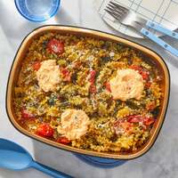 Oven-Baked Pesto Pasta