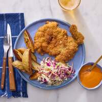 Crispy Chicken Thighs & Buffalo Sauce