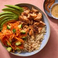 Sesame-Ponzu Salmon & Brown Rice Bowls