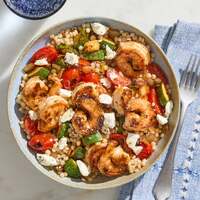 Shrimp & Veggie Couscous Bowls