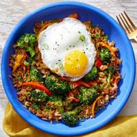 Broccoli & Sweet Pepper Fried Rice