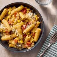 Creamy Corn & Tomato Pasta