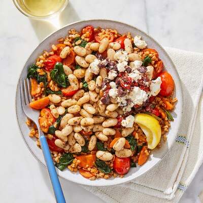 Oregano White Bean & Farro Bowls