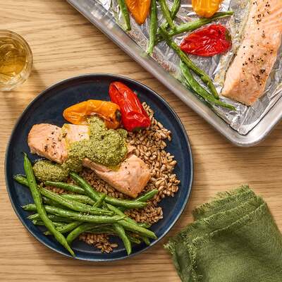 Roasted Salmon & Veggies