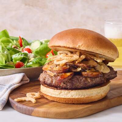 Cheddar Stuffed Prime Beef Burger