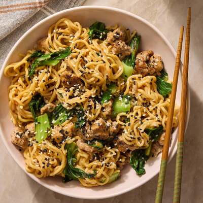 Spicy Pork & Sesame Noodles