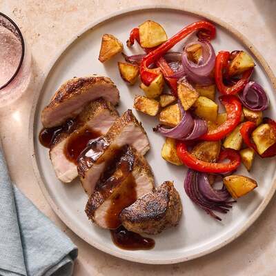 Pork Chops & Sherry-Fig Sauce