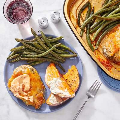 Oven-Baked Cheesy Italian Chicken