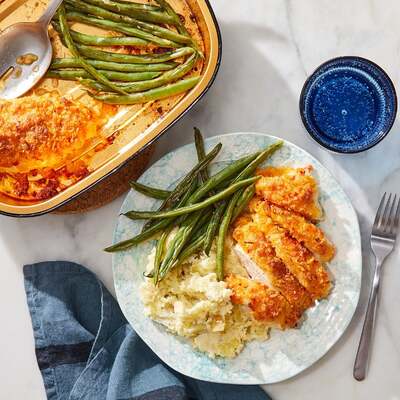 Cheesy Chicken & Green Beans