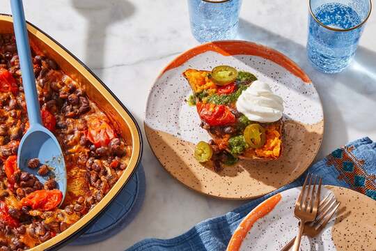 Mexican Stuffed Sweet Potatoes
