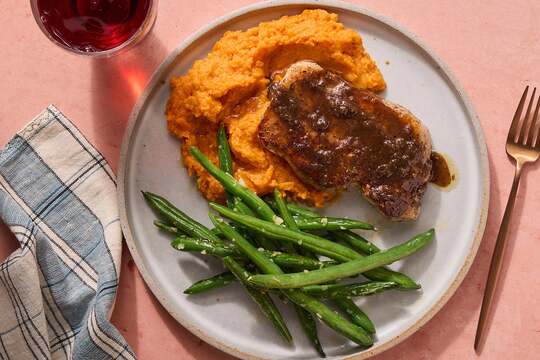 Pork Chops & Honey-Jerk Sauce