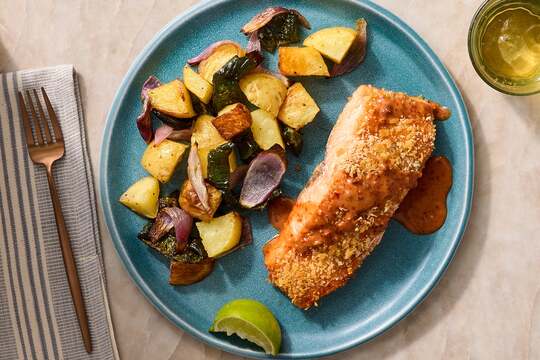 Roasted Honey Chipotle Salmon