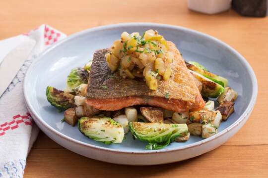 Seared Salmon & Fall Vegetables