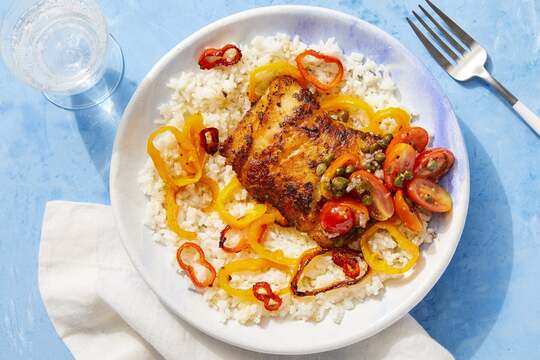 Seared Cod & Peppers