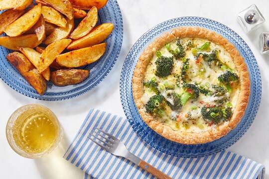 Broccoli & Cheddar Quiche