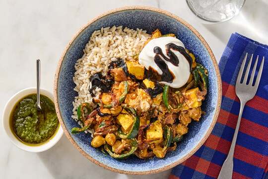 Chickpea & Paneer Curry Bowls