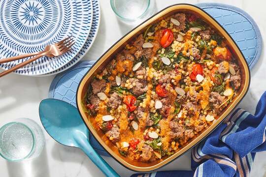 Oven-Baked Beef & Saffron Couscous