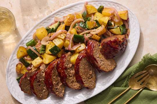 Sour Cherry & Chipotle-Glazed Meatloaf
