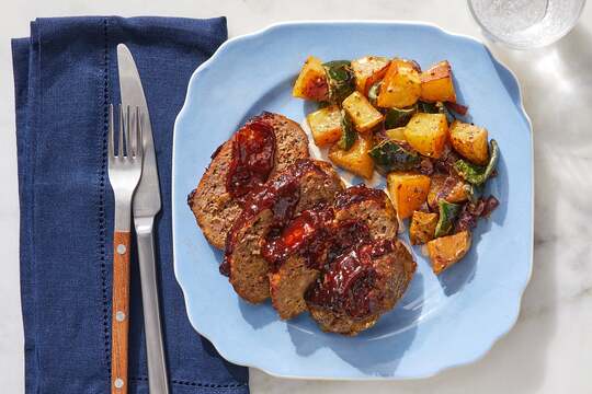 Sour Cherry & Chipotle-Glazed Meatloaf