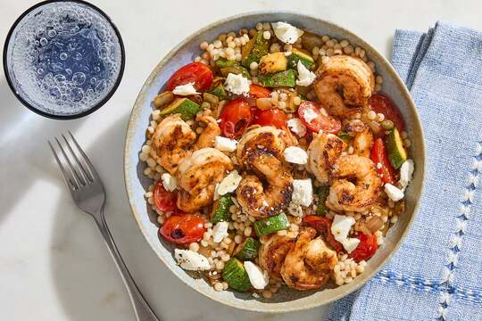 Shrimp & Veggie Couscous Bowls