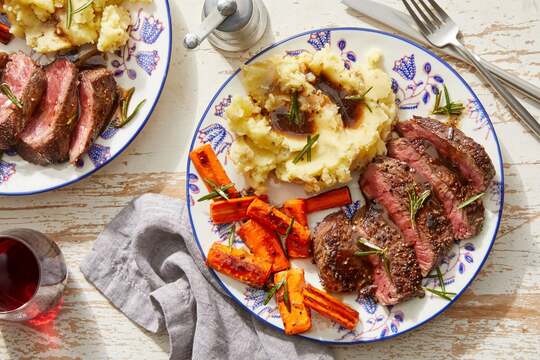 Steaks & Brown Butter Sauce