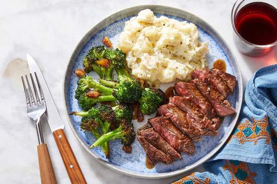 Flank Steaks & Creamy Mashed Potatoes