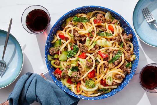 One-Pan Beef & Udon Noodle Stir-Fry