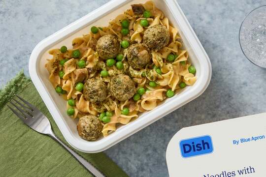 Egg Noodles & Beef Meatballs