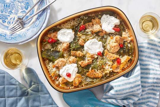 Oven-Baked Chicken & Garlic Butter Rice