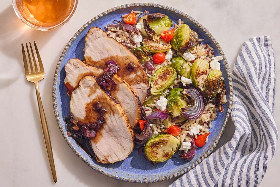 Pork Roast & Balsamic Pan Sauce