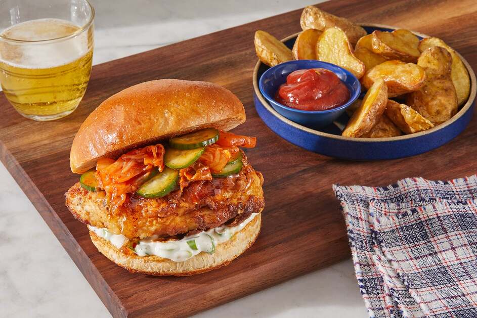Korean-Style Fried Chicken Sandwich