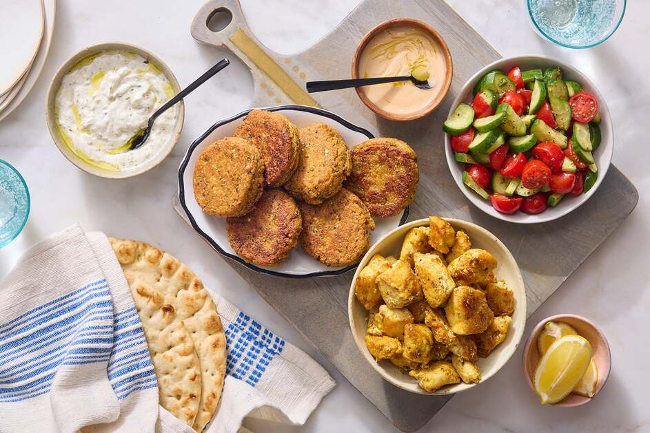 Falafel & Shawarma Chicken Platter