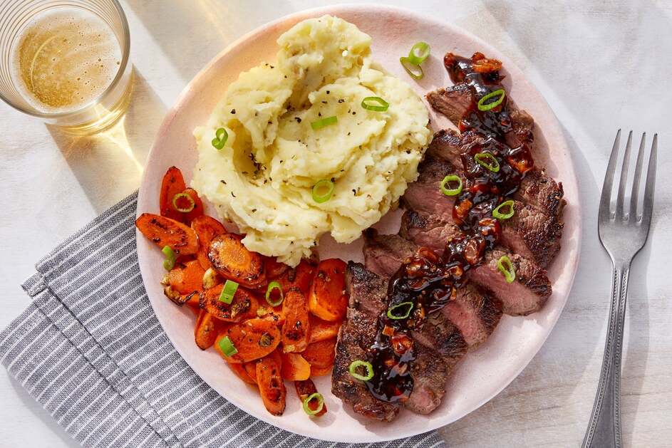 Seared Steaks & Mashed Potatoes